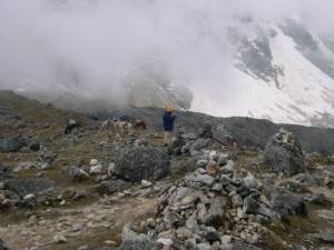 Col du Salkantay à 4600m d’altitude sur le chemin de Cusco au Machu Picchu - Pérou - 2003 - Marc-Antoine Grec