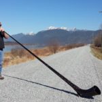 Swiss Carbon Alphorn in Canada, near Vancouver