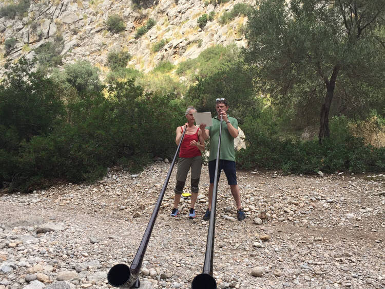 Swiss carbon Alphorn in Mallorca - Spain